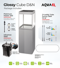 Aquael Glossy Cube 50 Grey Package 135Lt