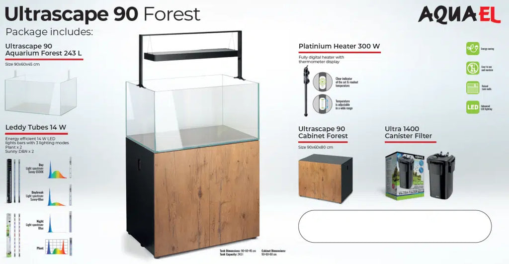 Aquael Ultrascape 90 Package